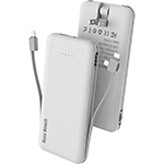 10k mAh Plug & Cables Power Bank 