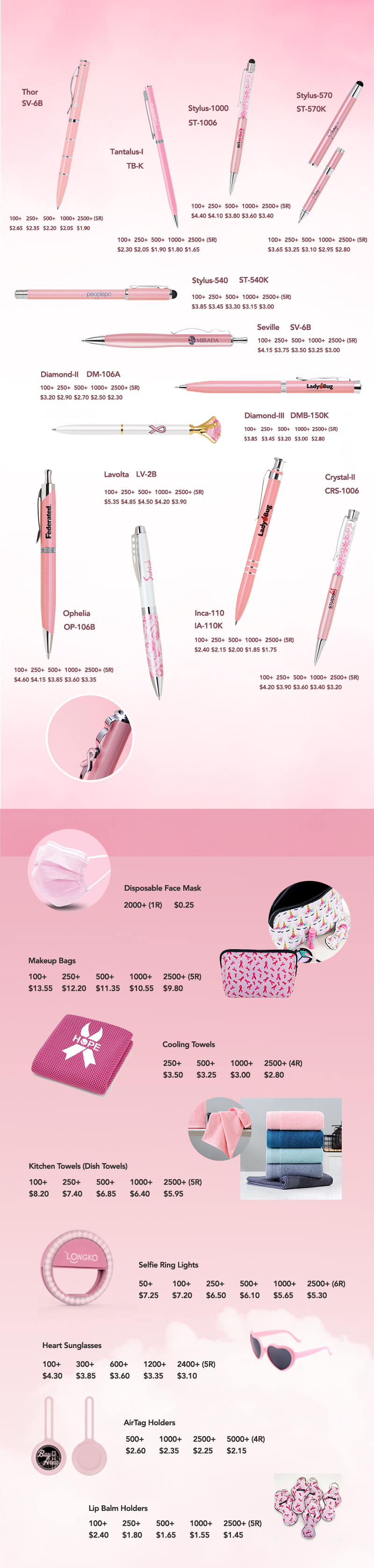Lungsal's Breast Cancer Awareness Products