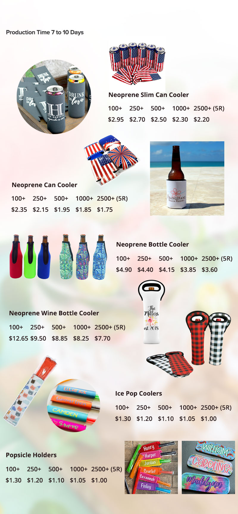 Lungsal's Can Coolers and Neoprene Coolies