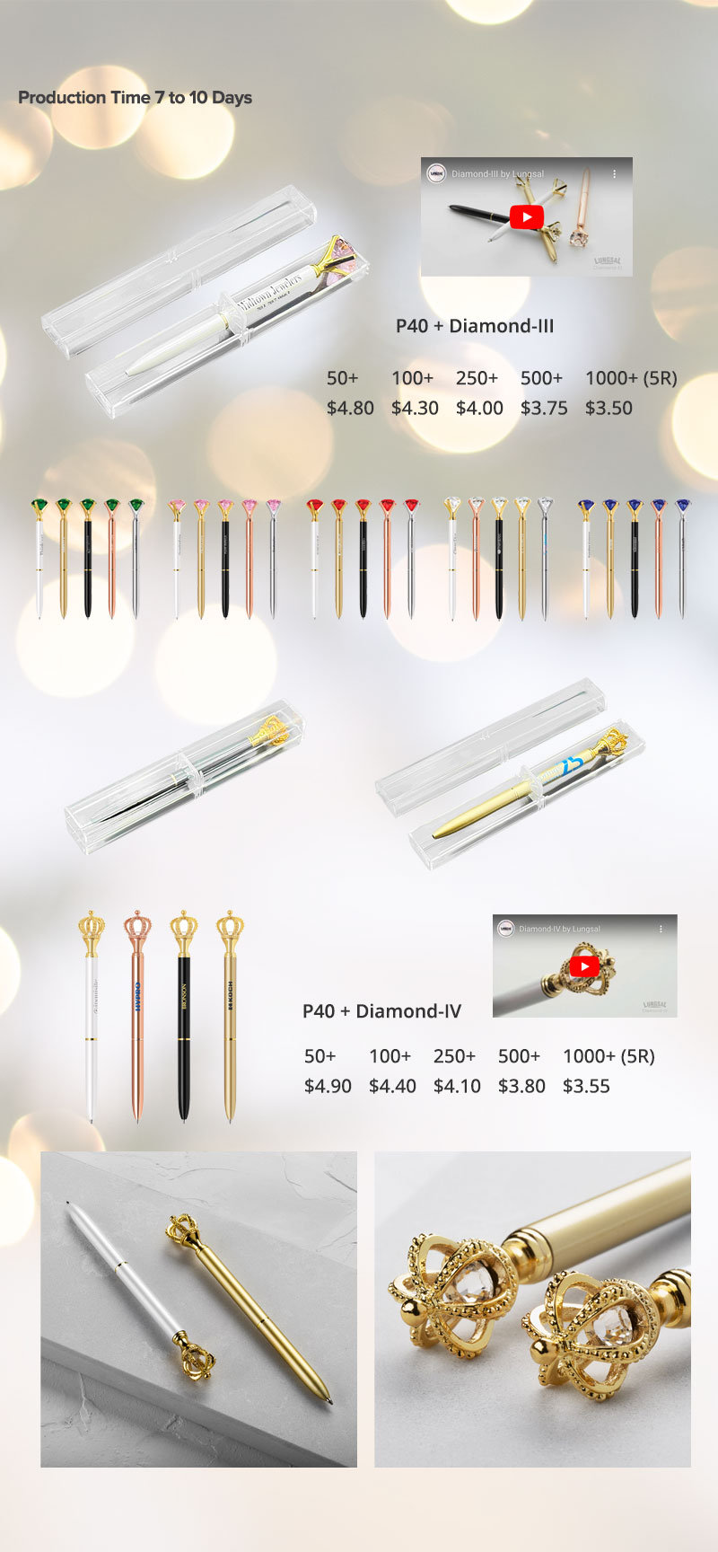 Lungsal's Diamond Pen Sets