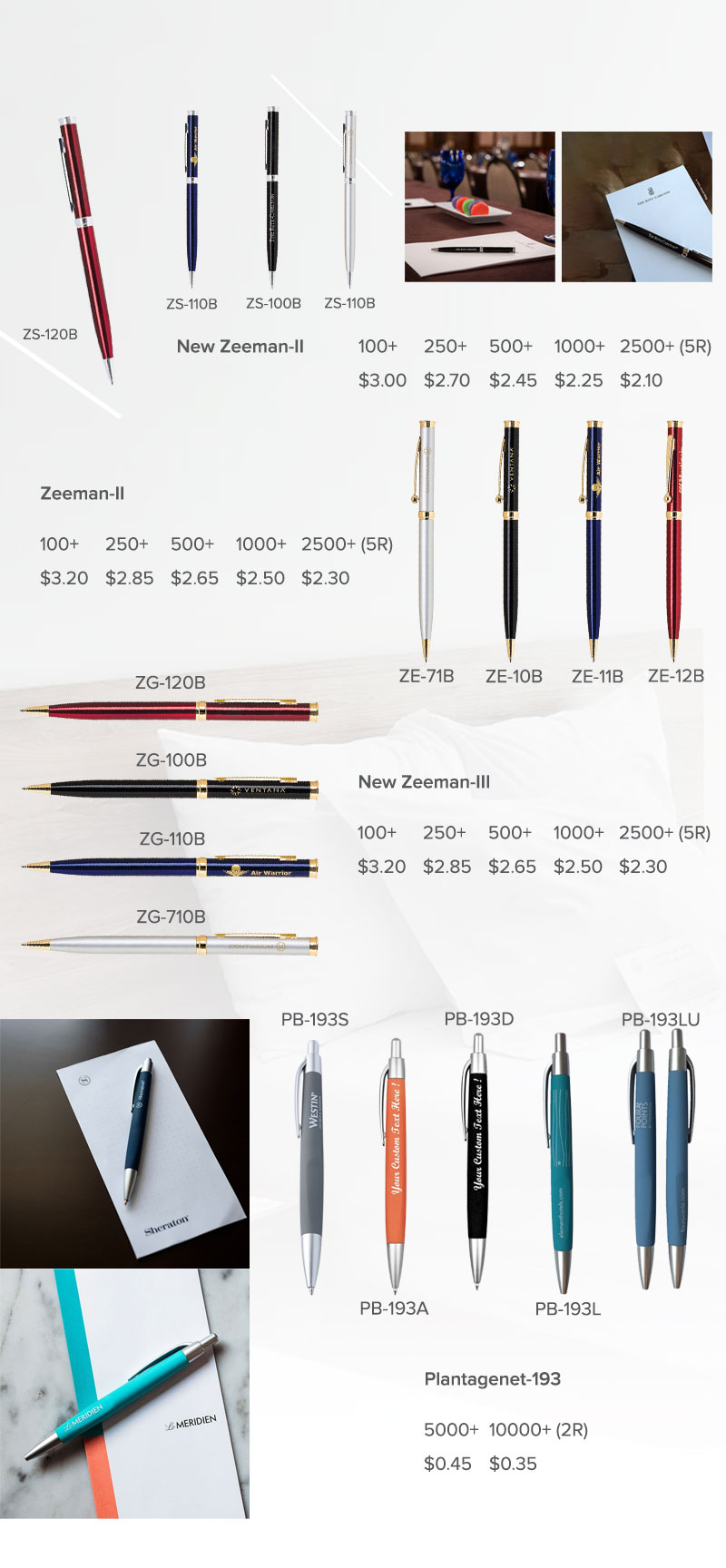 Lungsal's Luxury Hotel Pens