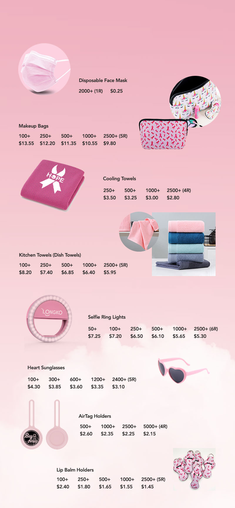 Lungsal's New Breast Cancer Awareness Items