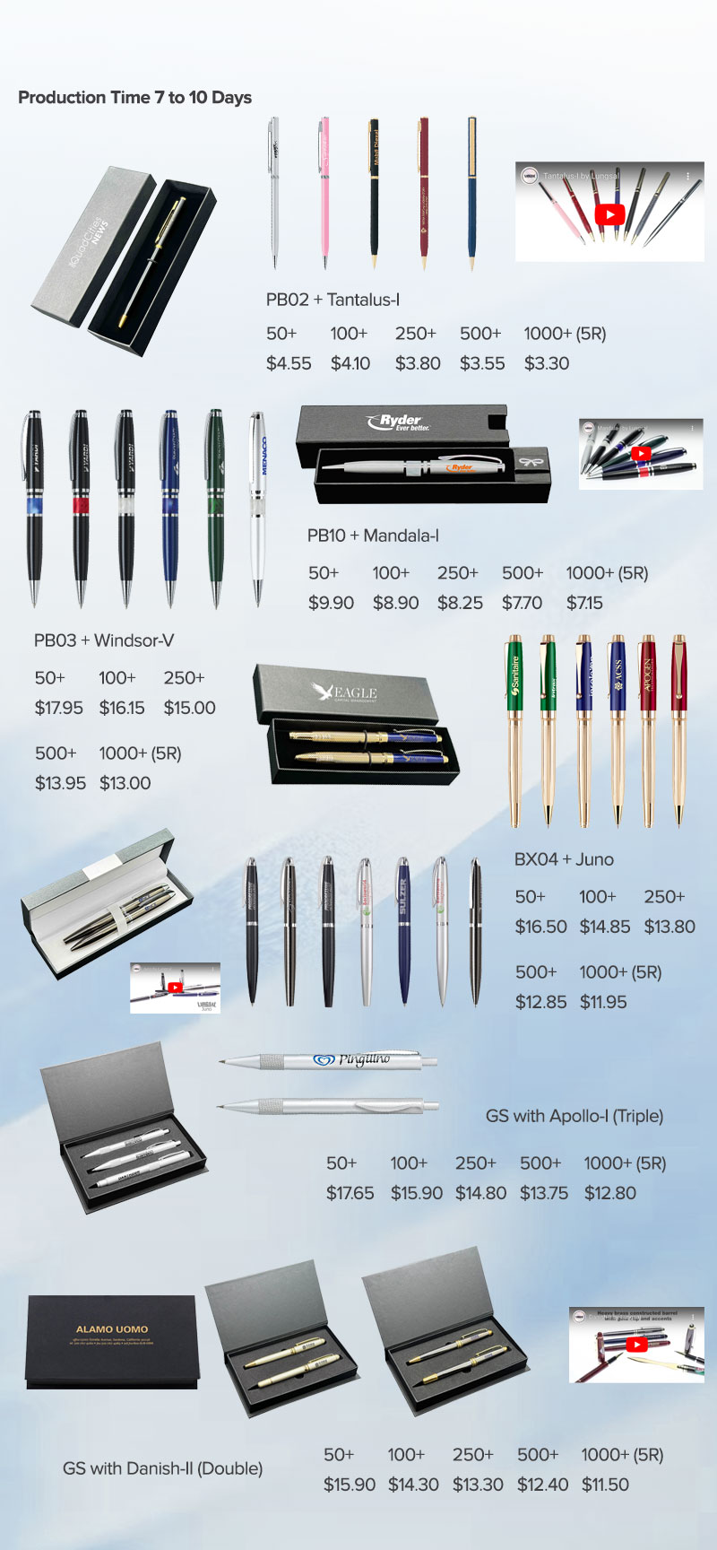 Lungsal's New Classic Pen Sets