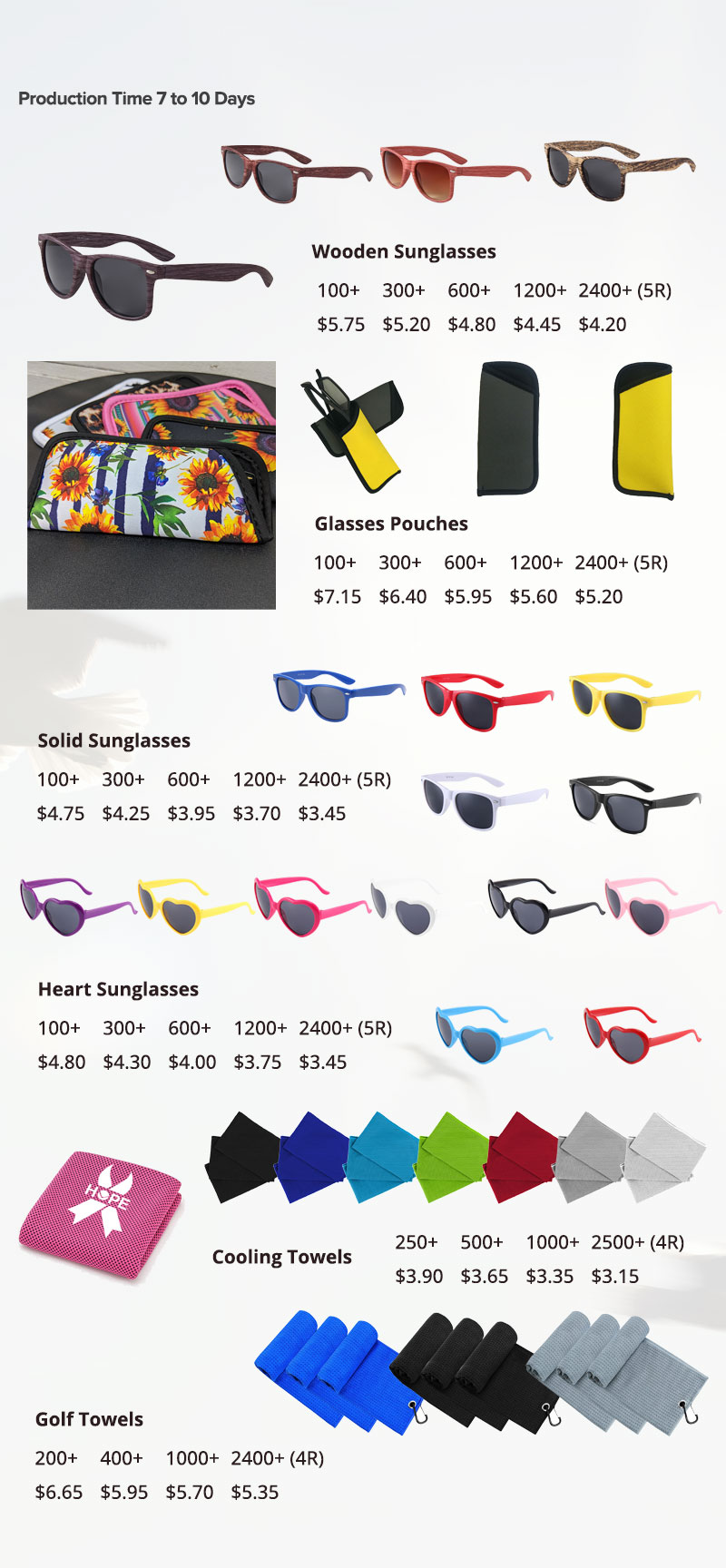 Lungsal's Sunglasses and Towels