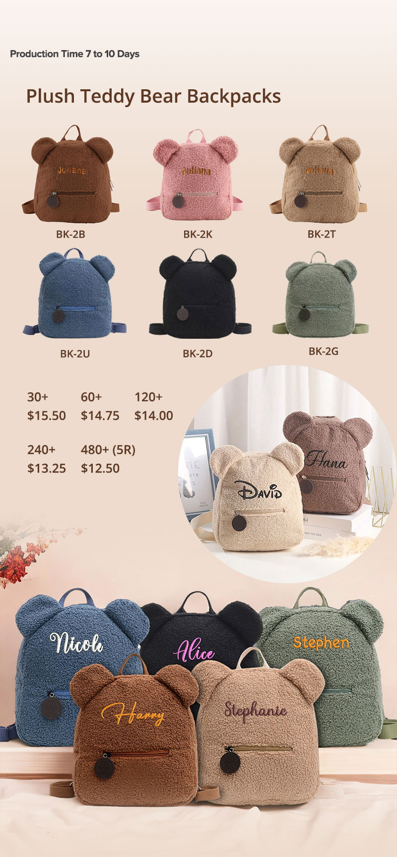 Lungsal's Teddy Bear Backpacks
