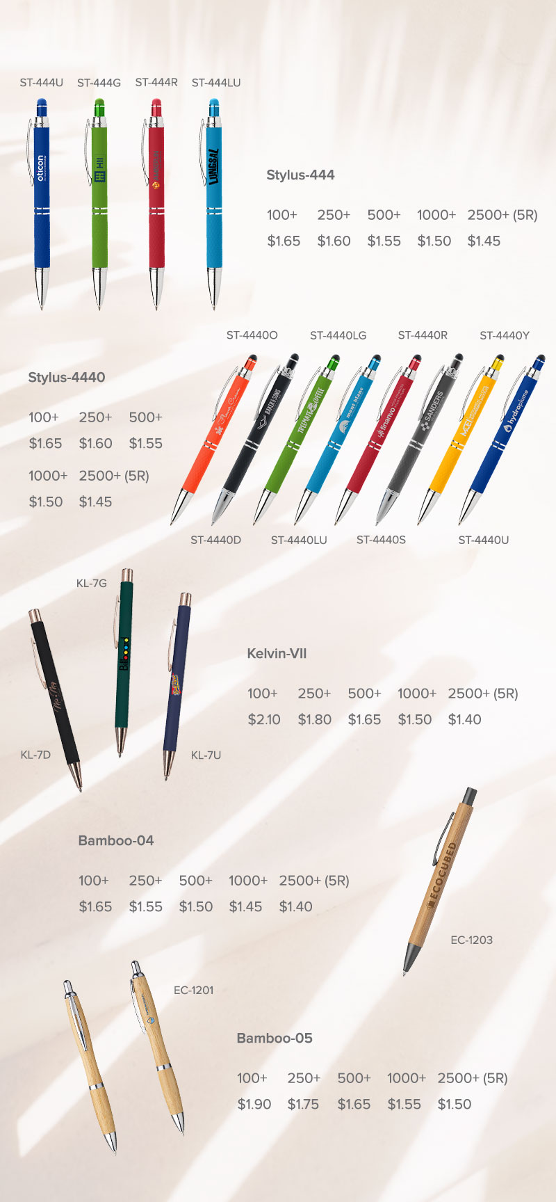 Lungsal’s New Promotional Pens 