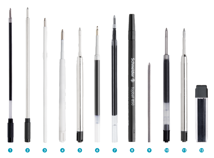 Pen Refill Compatibility Chart